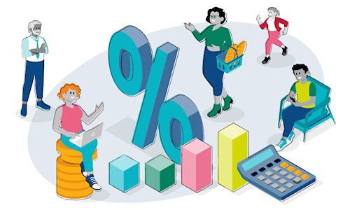 illustratie beleggen