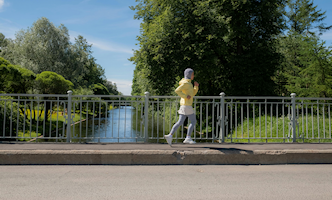 park-met-hardloopster