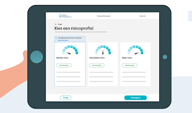 Illustratie risicoprofiel in Mijn pensioen